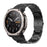 For Huami Amazfit T-Rex Ultra 2 26mm Metal Watch Strap Spring Folding Buckle 3 Bead Solid Wrist Band - Black - 3
