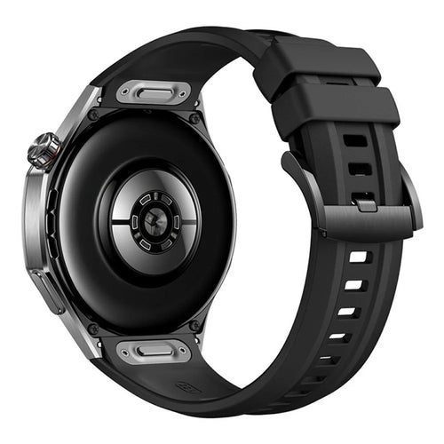 Fluororubber Watch Strap for Huawei Watch GT 5 46mm / GT 5 Pro 46mm / GT 4 46mm 22mm Quick Release Sports Band - Black - 1