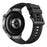 Fluororubber Watch Strap for Huawei Watch GT 5 46mm / GT 5 Pro 46mm / GT 4 46mm 22mm Quick Release Sports Band - Black - 1