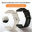 Fluororubber Watch Strap for Huawei Watch GT 5 46mm / GT 5 Pro 46mm / GT 4 46mm 22mm Quick Release Sports Band - Black - 4