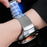 For Huawei Watch 4 Pro Stainless Steel Mesh Magnetic Wrist Strap Quick Release Band with I-Shaped Clasp - Titanium - 5