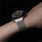 Stainless Steel Magnetic Strap for Samsung Galaxy Watch8 40mm / 44mm / Watch8 Classic 46mm Breathable Metal Watch Band - Titanium - 6