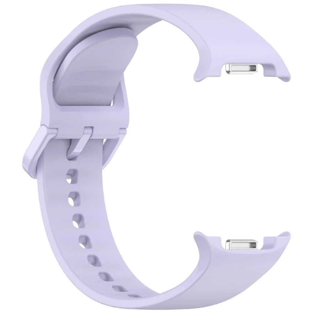 Glossy Silicone Strap for Samsung Galaxy Watch8 44mm / 40mm / Watch8 Classic 46mm Sports Watch Band - Purple - 3