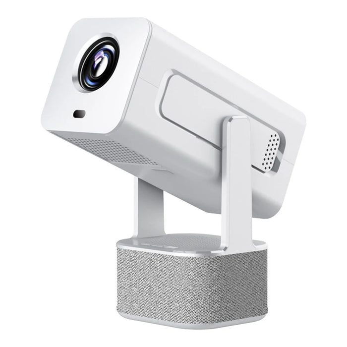 IMC360 1GB+8GB LCD Projector Autofocus 1080P HD WiFi 6 Home Cinema Projector, Dual Speakers, Cloth Coating Base - White  /  EU Plug - 1
