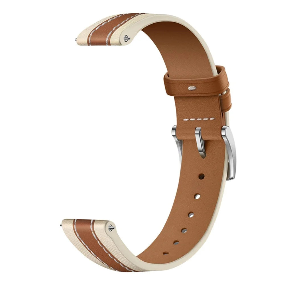 Watch Strap for Apple Watch Ultra 3 2 1 49mm  /  Series 11 10 46mm  /  9 8 7 45mm  /  SE3 SE2 SE 6 5 4 44mm  /  3 2 1 42mm Genuine Cow Leather Watchband - Brown - 1