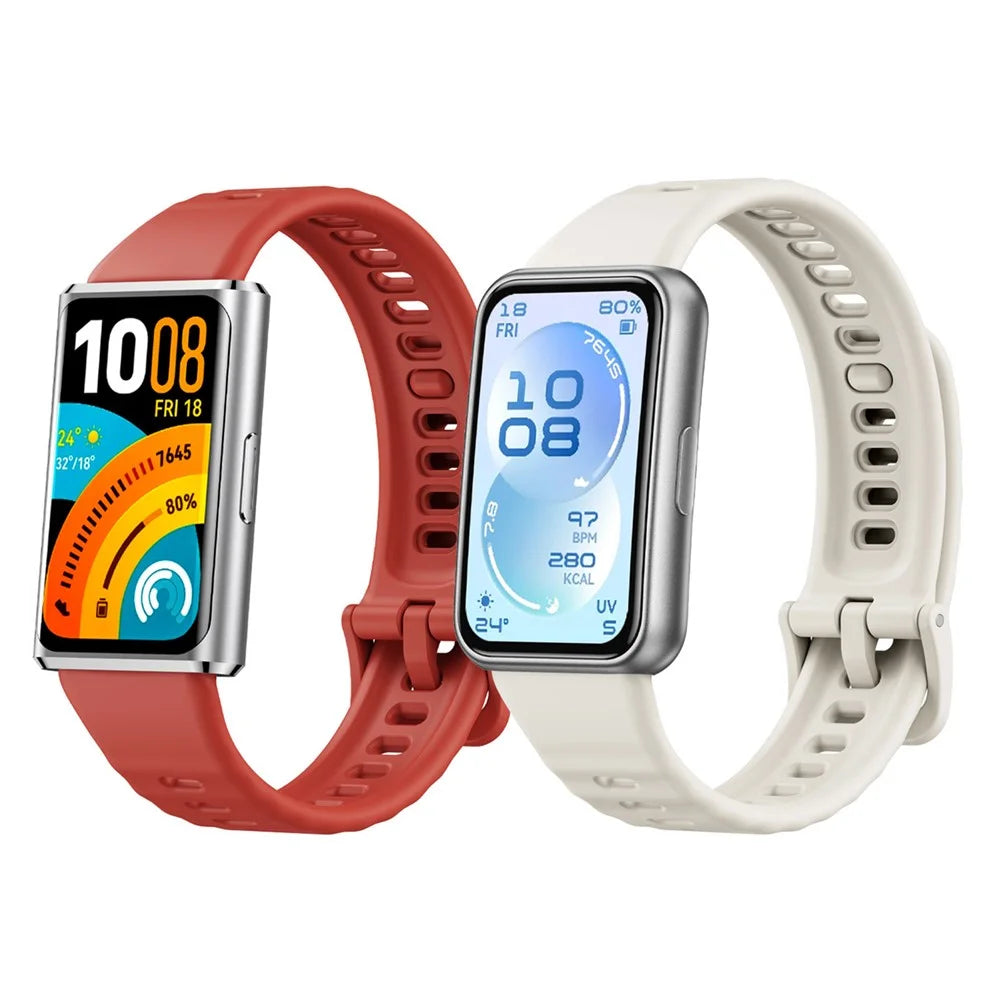 Concave Silicone Strap for Huawei Band 11 / 11 Pro / 11 NFC / 11 Pro NFC Quick Release Sports Watch Band - Light Purple - 5