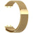 Magnetic Milanese Strap for Huawei Band 11 / 11 Pro / 11 NFC Metal Loop Watch Band - Gold - 1