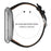 Leather Watch Band for Fitbit Versa 3  /  Sense Wristband Replacement with Stitching - Black - 6
