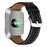 Leather Watch Band for Fitbit Versa 4  /  Sense 2 Wristband Replacement with Stitching - Black - 1