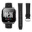Leather Watch Band for Fitbit Versa 4  /  Sense 2 Wristband Replacement with Stitching - Black - 3