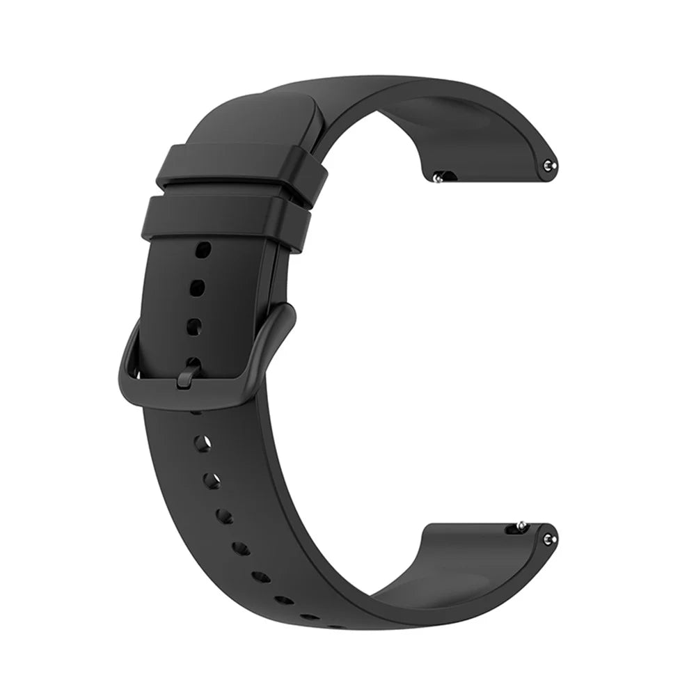 Soft Silicone Smart Watch Band Strap 22mm for Huawei Watch 3/Watch GT 2 Pro/Watch GT 2e - Black - 3