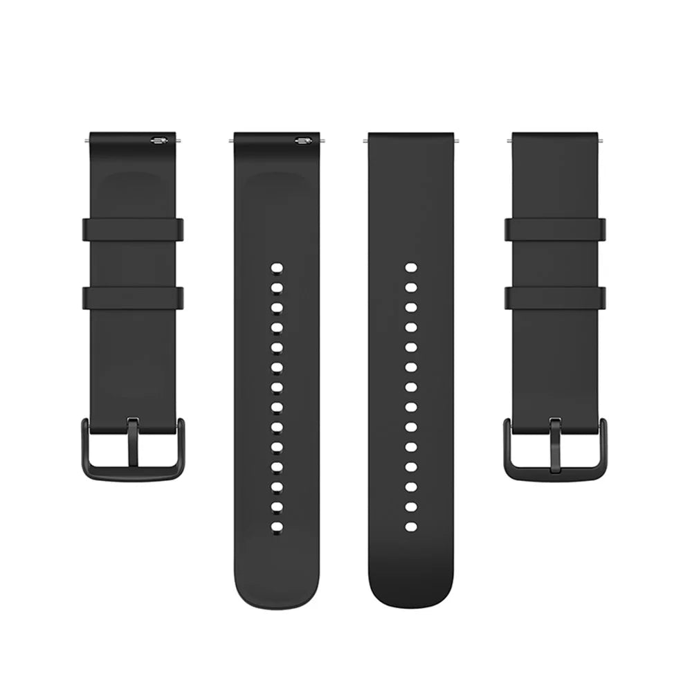 Soft Silicone Smart Watch Band Strap 22mm for Huawei Watch 3/Watch GT 2 Pro/Watch GT 2e - Black - 4