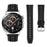 22mm Leather Watch Band for Samsung Gear S3 Wristband Replacement with Stitching - Black - 3
