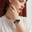 22mm Leather Watch Band for Samsung Gear S3 Wristband Replacement with Stitching - Black - 4