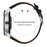 22mm Leather Watch Band for Samsung Gear S3 Wristband Replacement with Stitching - Black - 6