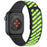 Glow In The Dark Strap for Apple Watch Ultra 3 2 1 49mm  /  Series 11 10 46mm  /  9 8 7 45mm  /  SE3 SE2 SE 6 5 4 44mm  /  3 2 1 42mm Magnetic Silicone Band - Black+Luminous Green - 1