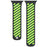 Glow In The Dark Strap for Apple Watch Ultra 3 2 1 49mm  /  Series 11 10 46mm  /  9 8 7 45mm  /  SE3 SE2 SE 6 5 4 44mm  /  3 2 1 42mm Magnetic Silicone Band - Black+Luminous Green - 3