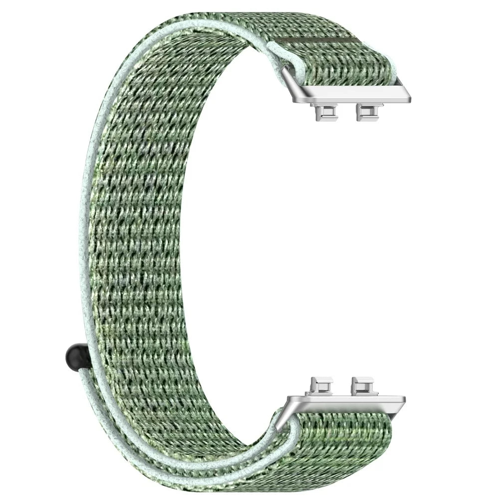 Nylon Loop Strap for Huawei Band 11 / 11 Pro / 11 NFC / 11 Pro NFC Magic Tape Sport Watch Band - Lake Green - 2