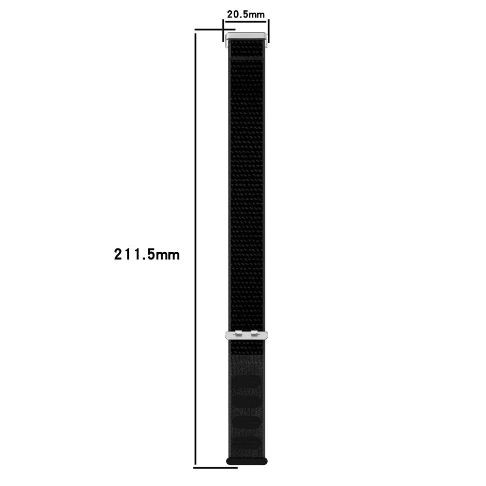 Nylon Loop Strap for Huawei Band 11 / 11 Pro / 11 NFC / 11 Pro NFC Magic Tape Sport Watch Band - Lake Green - 7