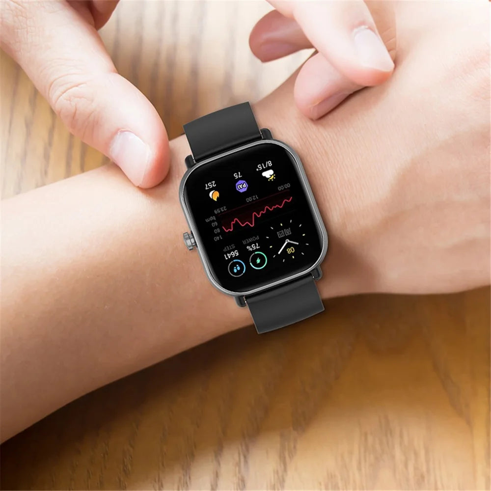 Soft Silicone Adjustable Smart Watch Band Replacement Strap 20mm for Samsung Galaxy Watch 5 / Watch 5 Pro / Watch4 Classic 46mm 42mm / Galaxy Watch4 44mm 40mm / Galaxy Watch3 41mm / Watch Active - Black - 6