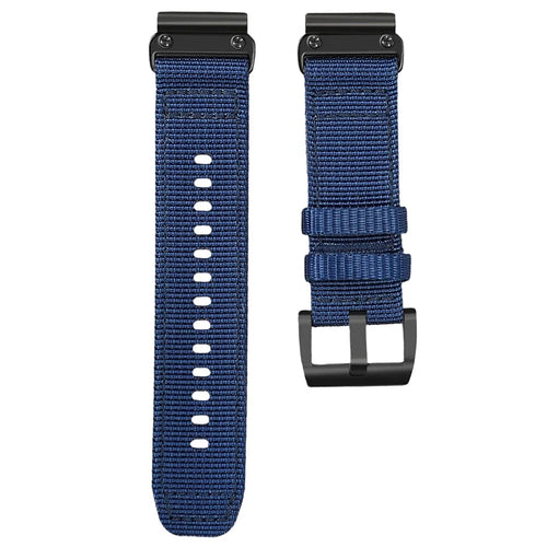 For Huami Amazfit T-Rex Ultra 2 Canvas Watch Band Military Style Wrist Strap - Sapphire - 1