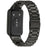 Watch Band for Huawei Band 11  /  11 Pro  /  11 NFC  /  11 Pro NFC Stainless Steel Three-Bead Replacement Strap with Tool - Black - 1