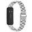For Huawei Band 11 / 11 Pro Watch Band Stainless Steel 3-Bead Metal Strap - Silver - 1