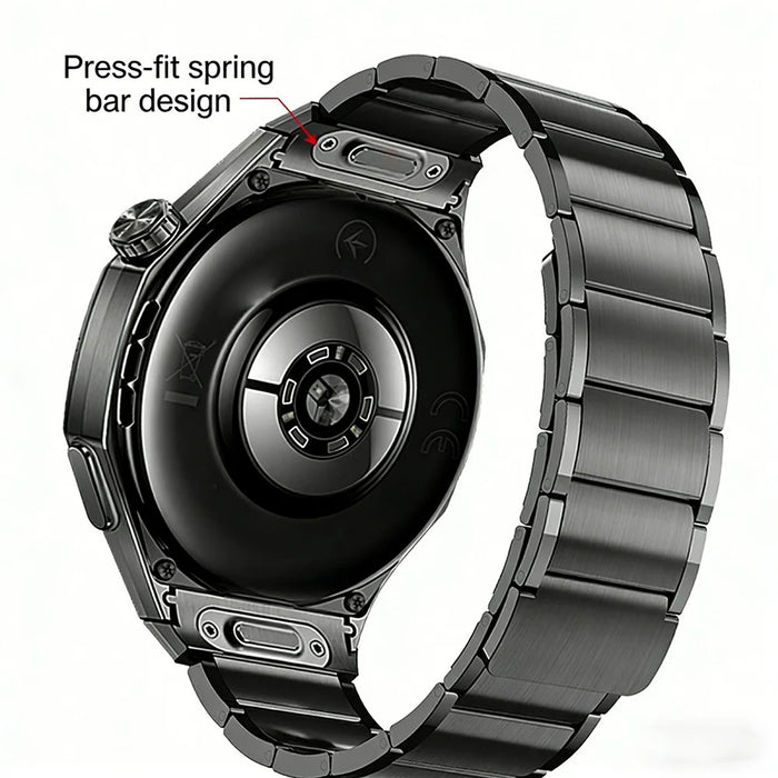 For Huawei Watch GT 6 Pro 46mm Stainless Steel Strap  Magnetic Buckle Quick Release Metal Watch Band - Titanium Grey - 3