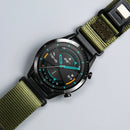 Sport Woven Nylon Strap for Apple Watch Series 11 10 42mm / 9 8 7 41mm / SE3 SE2 SE 6 5 4 40mm / 3 2 1 38mm Magnetic Wristband - Green - 3