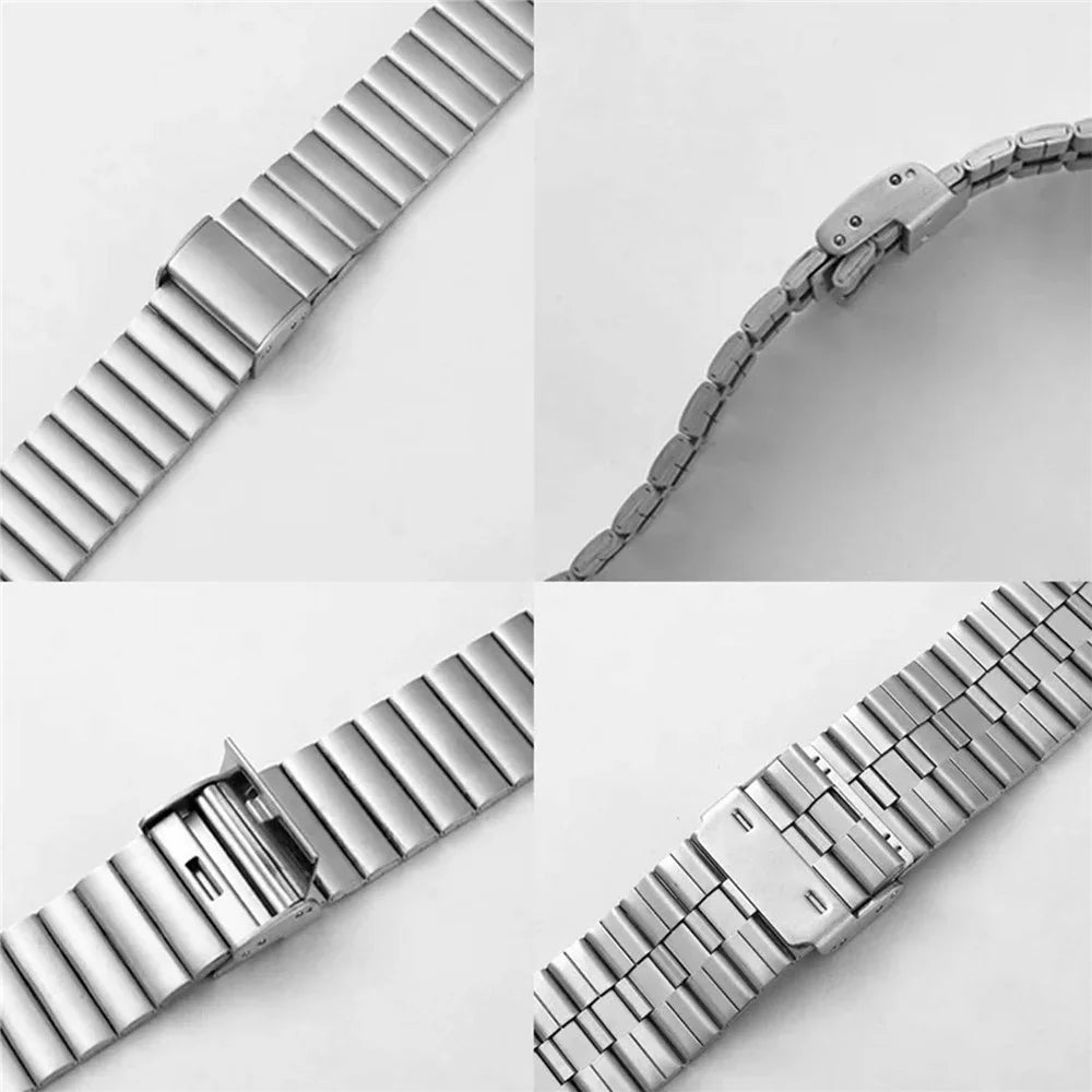 Bamboo Link Strap for Huawei Band 11 Pro NFC / 11 NFC / 11 Pro / 11 Stainless Steel Metal Watch Band Replacement - Silver - 5