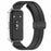 Foldable Magnetic Buckle Strap for Huawei Band 11 / 11 NFC / 11 Pro / 11 Pro NFC Solid Color Silicone Watch Band - Black - 1