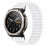 For Huami Amazfit T-Rex Ultra 2 26mm Wave Pattern Watch Band Replacement Nylon Strap - White Pink / White - 2