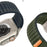 For Huami Amazfit T-Rex Ultra 2 26mm Wave Pattern Watch Band Replacement Nylon Strap - White Pink / White - 5