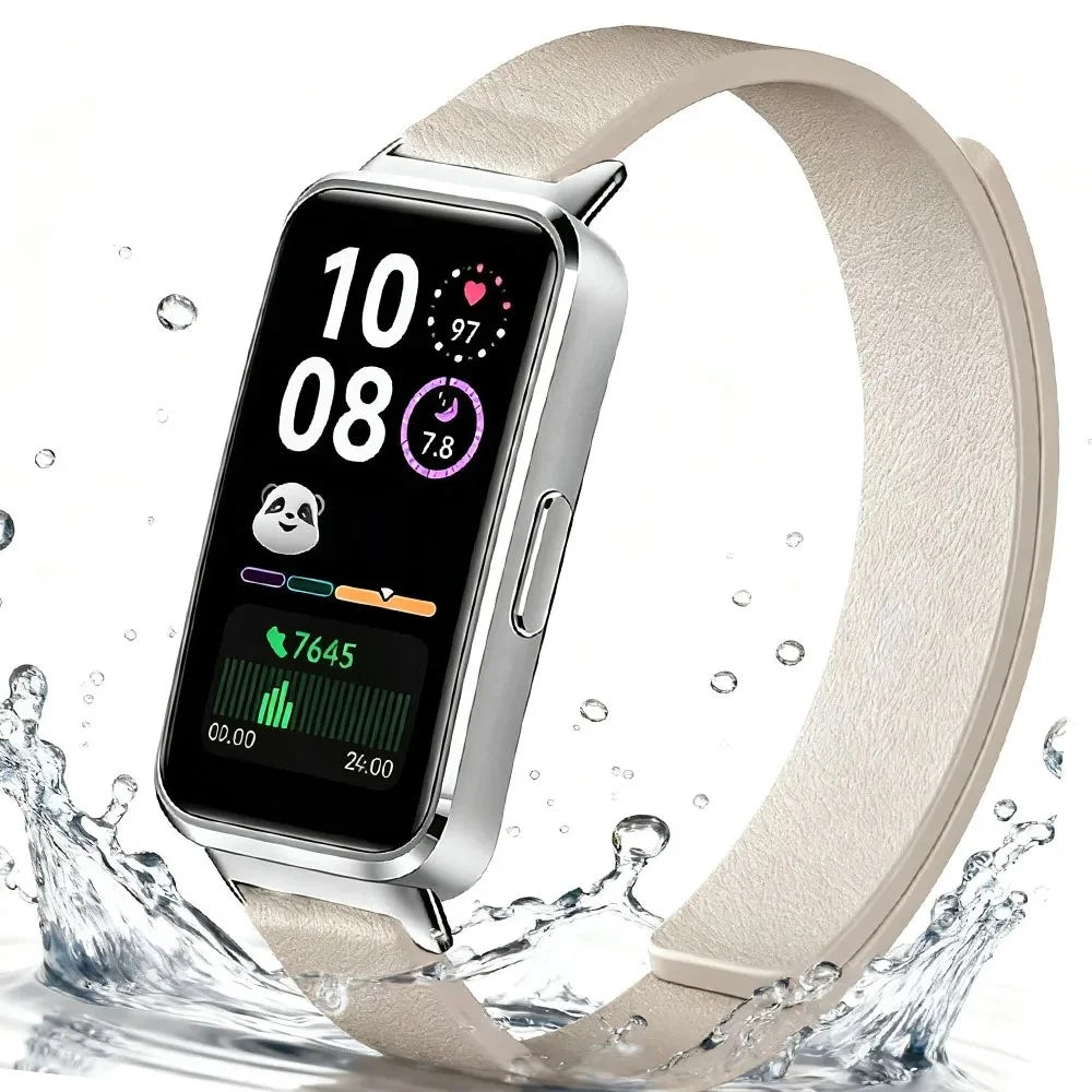 Silicone Magnetic Strap for Huawei Band 11 Pro NFC / 11 NFC / 11 Pro / 11 Litchi Texture Watch Band - Orange - 3