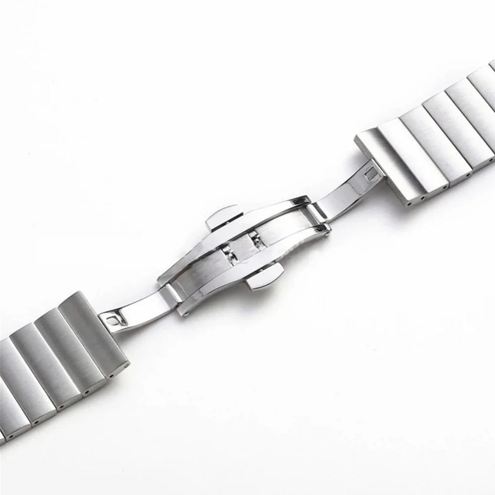 Watch Band for Huawei Band 11 Pro NFC / 11 NFC / 11 Pro / 11 Butterfly Clasp Stainless Steel Strap - Silver - 5