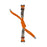 For Huawei Band 11 / 11 Pro Braided Nylon Strap Adjustable Metal Beads Woven Watch Band - Orange - 3