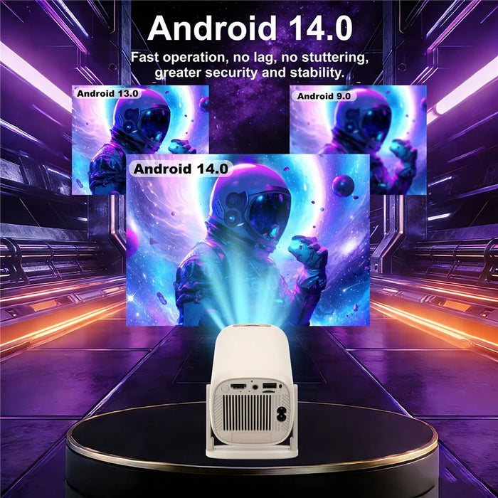 U5 Gaming Console 2-in-1 Android 14 HD Projector Allwinner H723 8K 200 Lumens Screen Projection Device for Home Cinema - EU Plug - 5