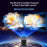 U1 4K Projector with Retro Gaming Console Allwinner H723 Android 14 200 Lumens 36000+ Games Screen Projection Device for Home Theater - EU Plug - 6