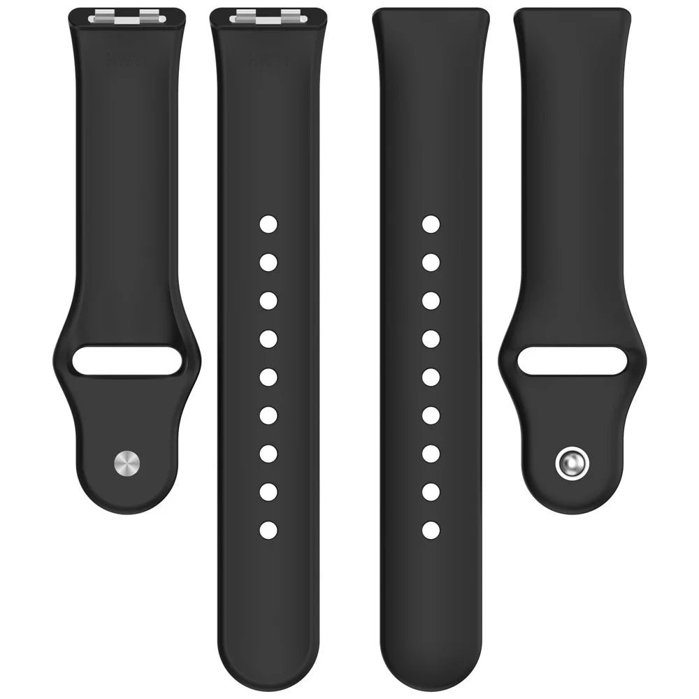 Silicone Strap for Huawei Band 11 / 11 Pro / 11 NFC / 11 Pro NFC Metal Buckle Sport Watch Band Replacement - Black - 5