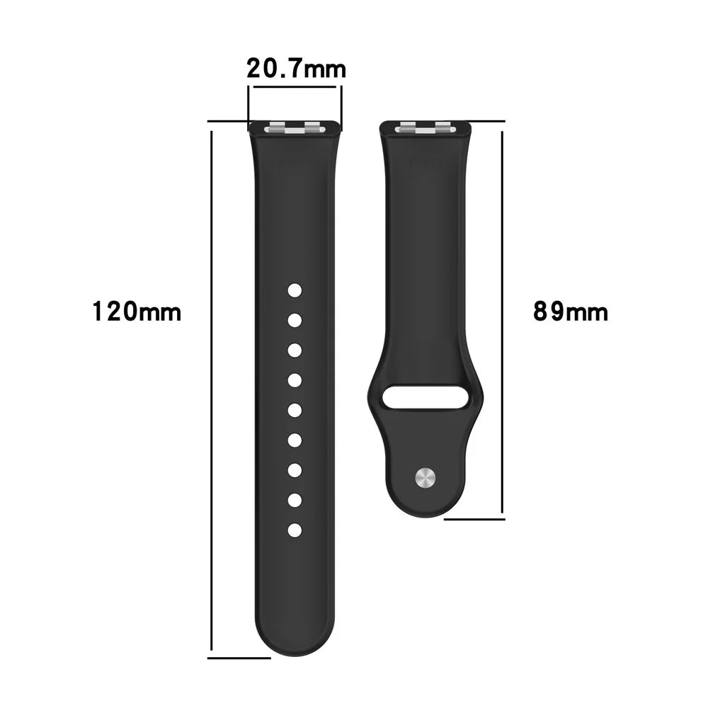 Silicone Watch Band for Huawei Band 11 / 11 Pro / 11 NFC / 11 Pro NFC Reverse Buckle Wrist Strap - Black - 6