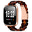 Hexagonal Resin Strap for Fitbit Versa 2 / Versa Lite / Versa Waterproof Watch Band - Tortoiseshell - 2
