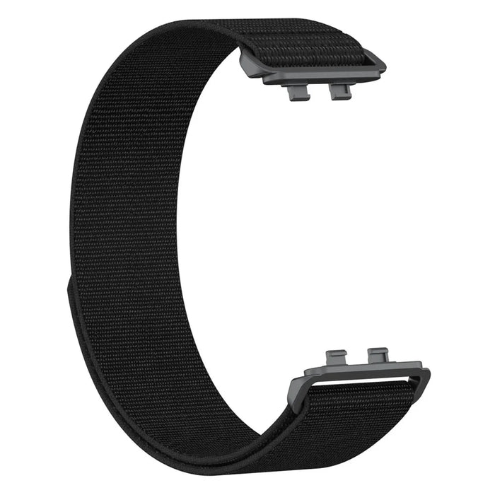 Strap for Huawei Band 11 Pro NFC / 11 NFC / 11 Pro / 11 Nylon Loop Band Round Tail Replacement Wristband - Black - 2