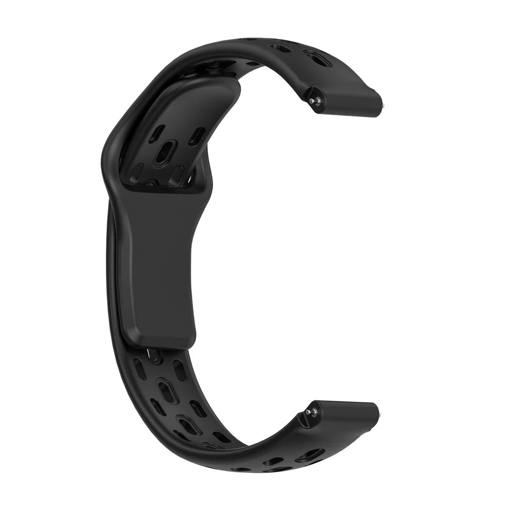 Watch Band for Huawei Band 11 Pro NFC / 11 NFC / 11 Pro / 11 Holes Design Silicone Wrist Strap - Black - 4