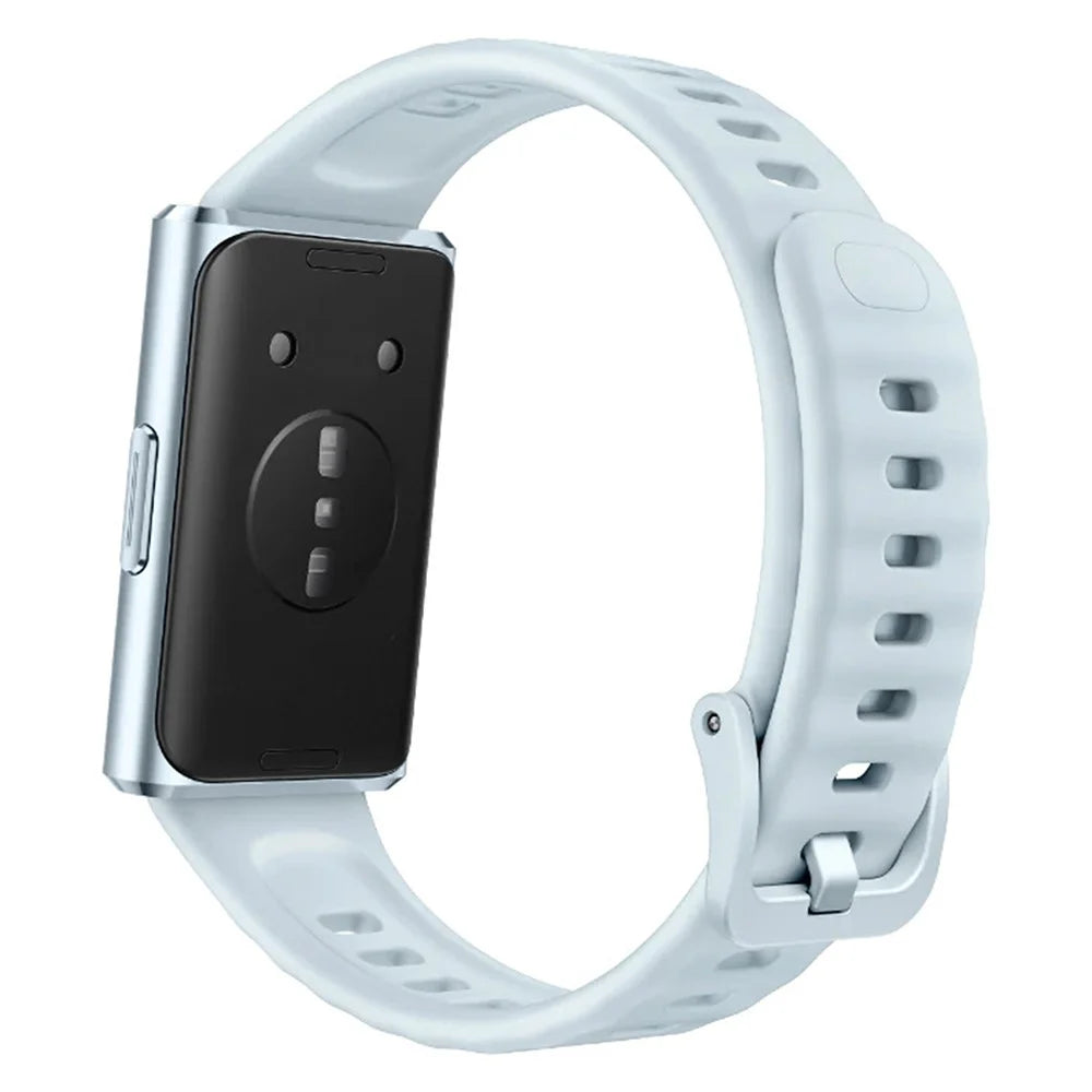 Strap for Huawei Band 11 Pro NFC / 11 NFC / 11 Pro / 11 Quick Release Fluororubber Band with Pin Buckle Replacement Wristband - Wavy Blue - 1