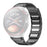 For Huawei Watch 4 Pro Stainless Steel Band Press-Type Magnetic Metal Watch Strap - Titanium Grey - 1