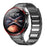 For Huawei Watch 4 Pro Stainless Steel Band Press-Type Magnetic Metal Watch Strap - Titanium Grey - 2