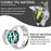 For Samsung Galaxy Watch7 44mm 3-Bead Stainless Steel Strap with TPU Full Cover Watch Case and Removal Tool - Silver - 3