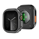 Watch Case for Apple Watch Ultra 3 49mm / Ultra 2 49mm / Ultra 49mm Diamond Textured Zinc Alloy + PC Protective Cover - Black - 4