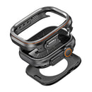 Watch Case for Apple Watch Ultra 3 49mm / Ultra 2 49mm / Ultra 49mm Decorative Ring Design Zinc Alloy + PC Protective Cover - Black - 3