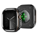 Watch Case for Apple Watch Ultra 3 49mm / Ultra 2 49mm / Ultra 49mm Decorative Ring Design Zinc Alloy + PC Protective Cover - Black - 4